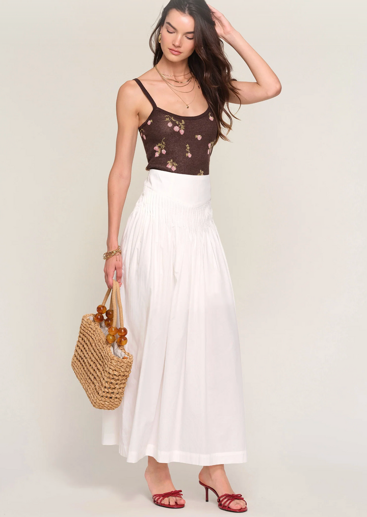 Margot Pleated Maxi - Ivory