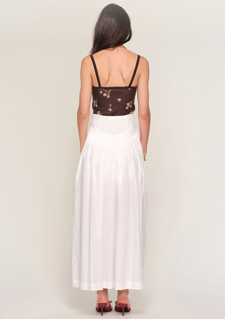 Margot Pleated Maxi - Ivory