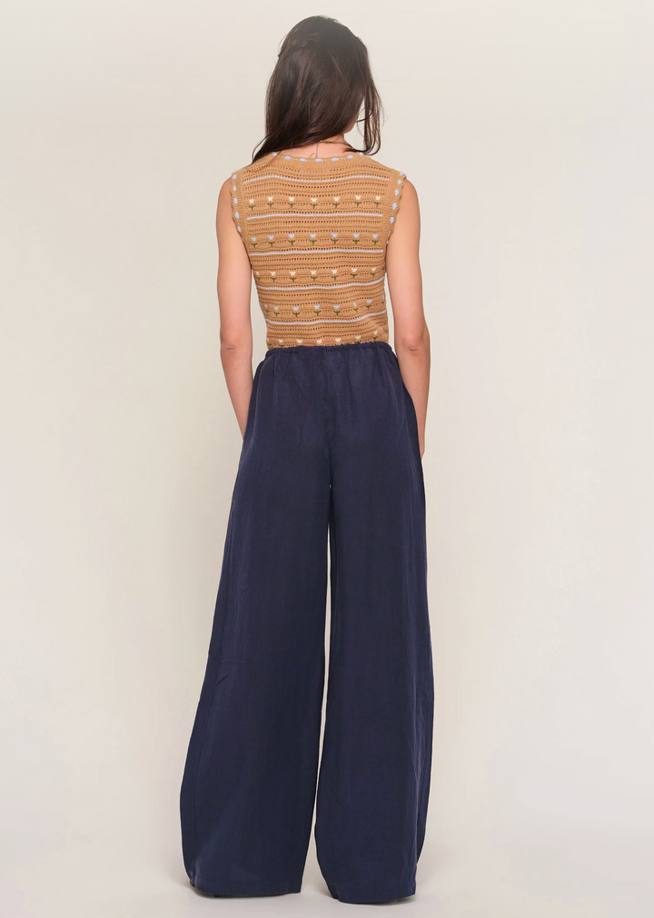 Seaside Linen Pant - Indigo