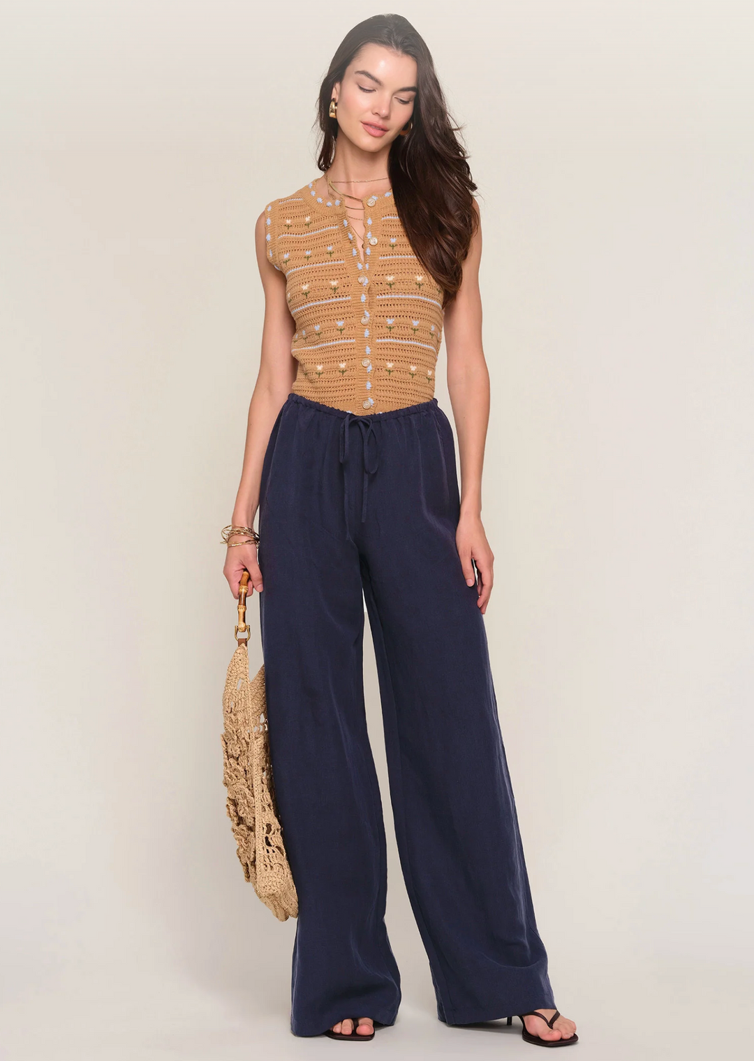 Seaside Linen Pant - Indigo