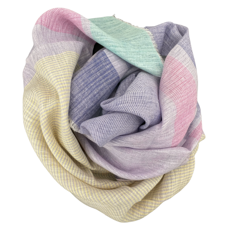Handwoven Linen Scarf - Lavender