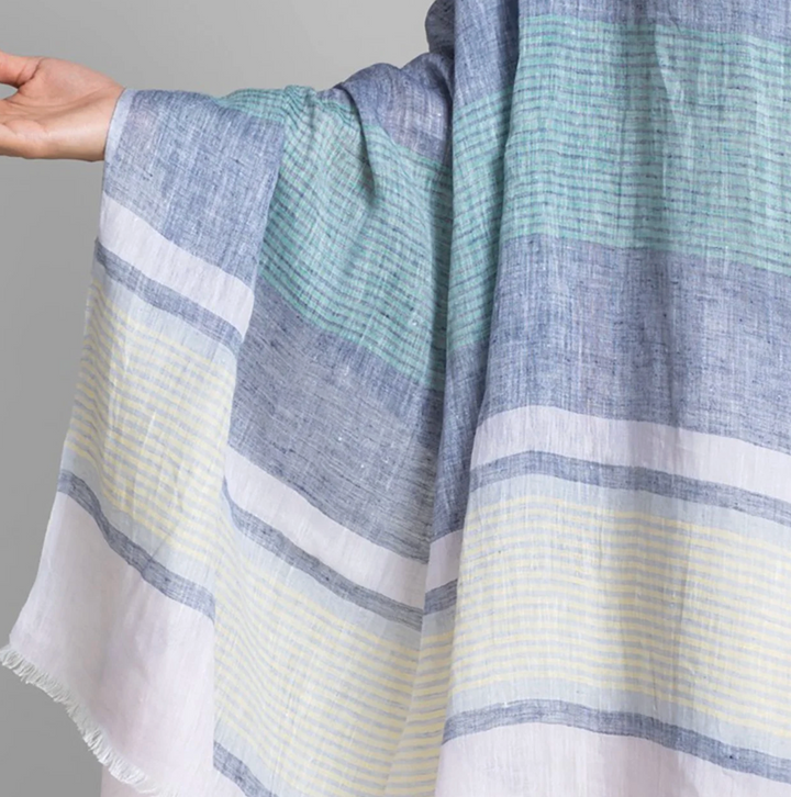 Handwoven Linen Scarf - Lavender