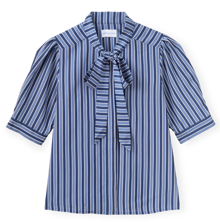 Peggy Blouse - Coastal Stripe