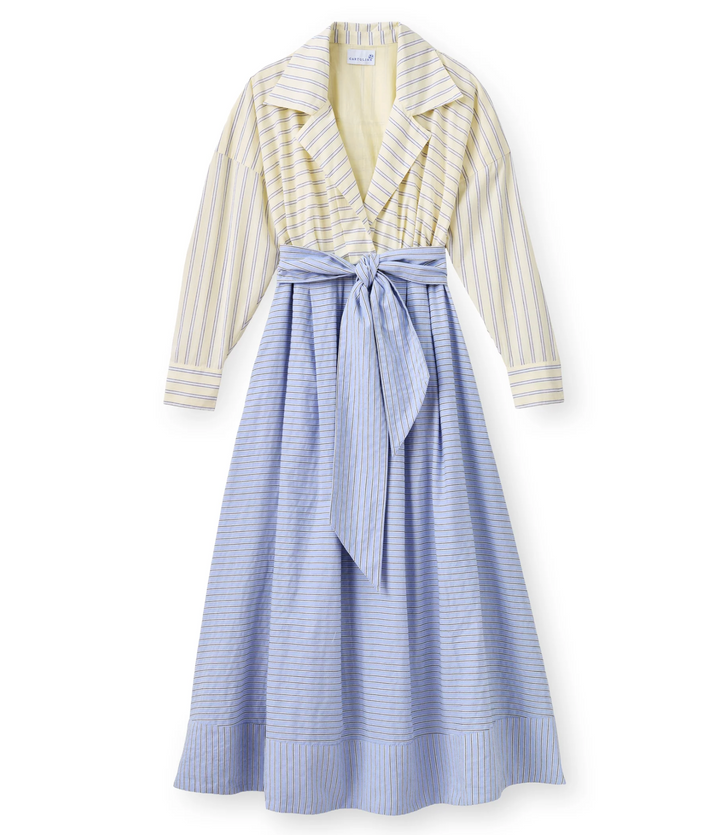 Johanna Dress - Banana Stripe