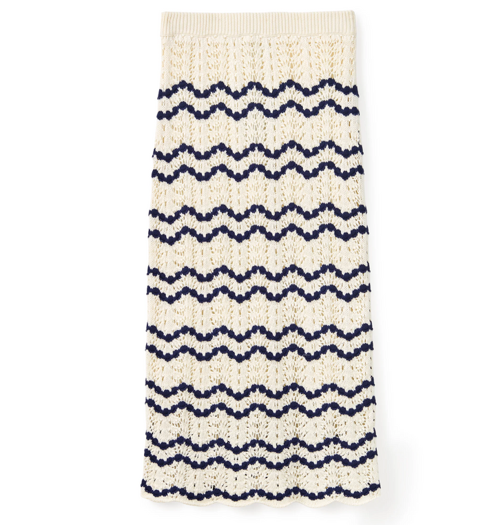 Caroline Skirt - Beach Wave Stripe