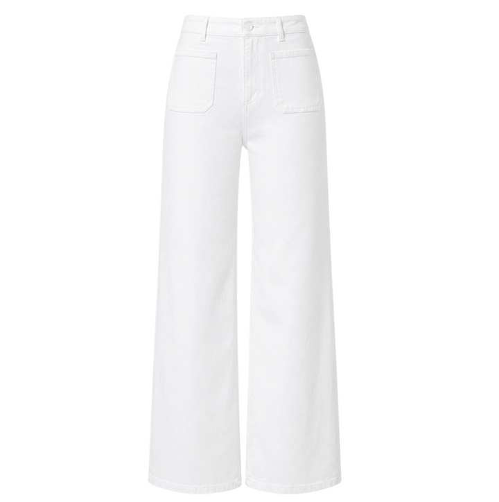 Kimberly Patch Pocket Flare - Soft White