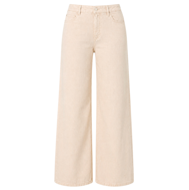 Nora Linen Trouser Leg - Vanilla