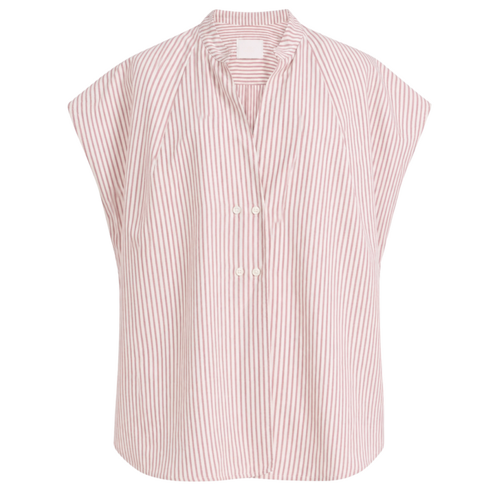 Penelope Blouse - Raspberry Stripe