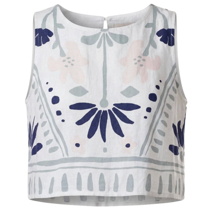 Venetia Top - Liliana Blue Surf