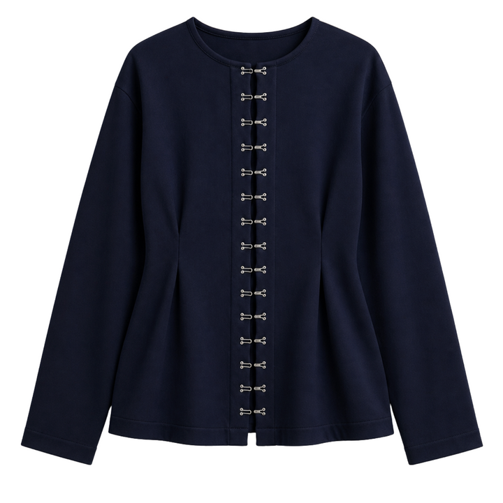Pinch Waist Cardigan - Navy