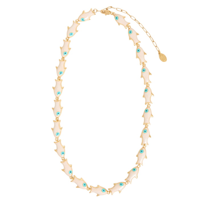Pearl Sardine Necklace - Cream