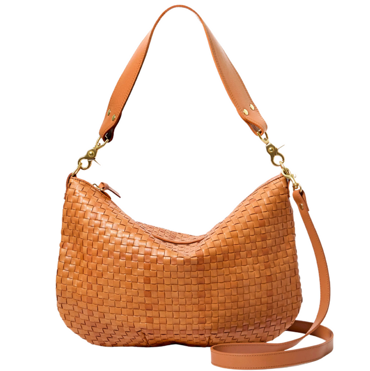 Moyen Messenger  - Natural Woven Checker