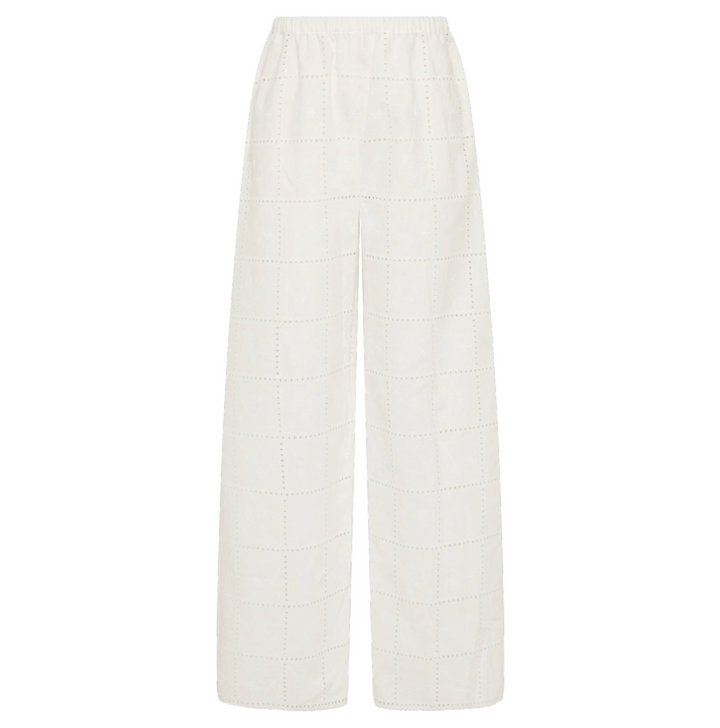 Mora Pant - Handkerchief Broderie White