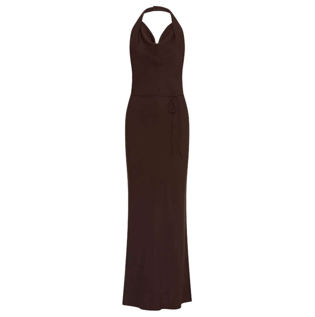 Izaro Maxi Dress - Chocolate