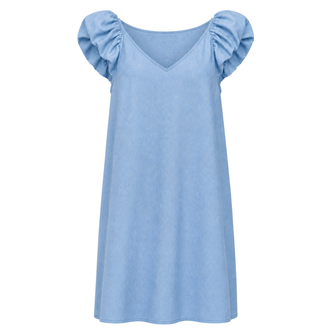 Nina Mini Dress - Sky Blue