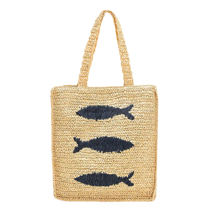 Sardine Raffia Market Tote