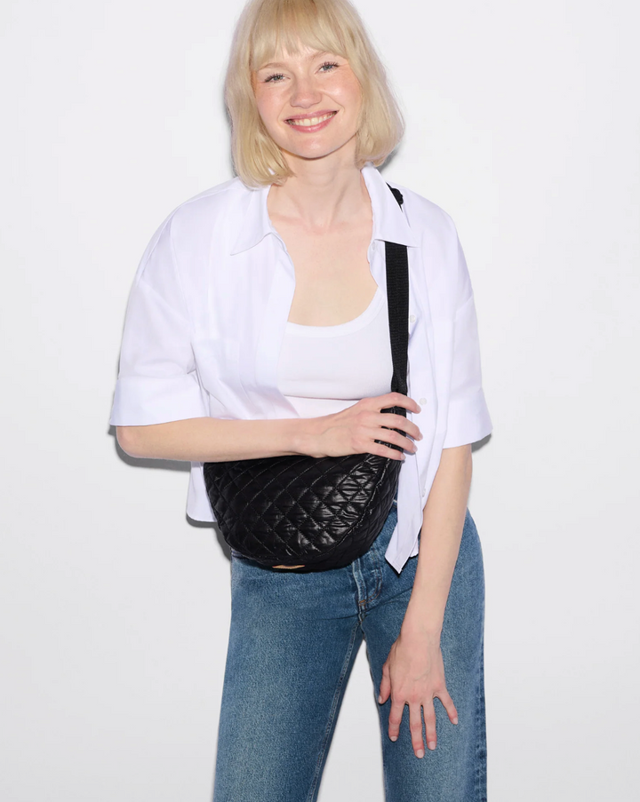 Small Metro Smile Bag - Black
