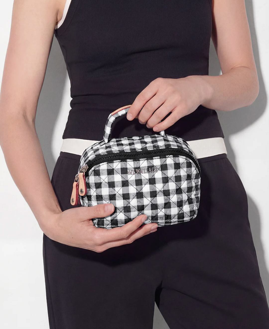 Metro Accordion Organizer - Black/White Gingham