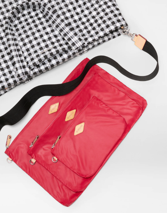 Large Metro Tote Deluxe - Black/White Gingham