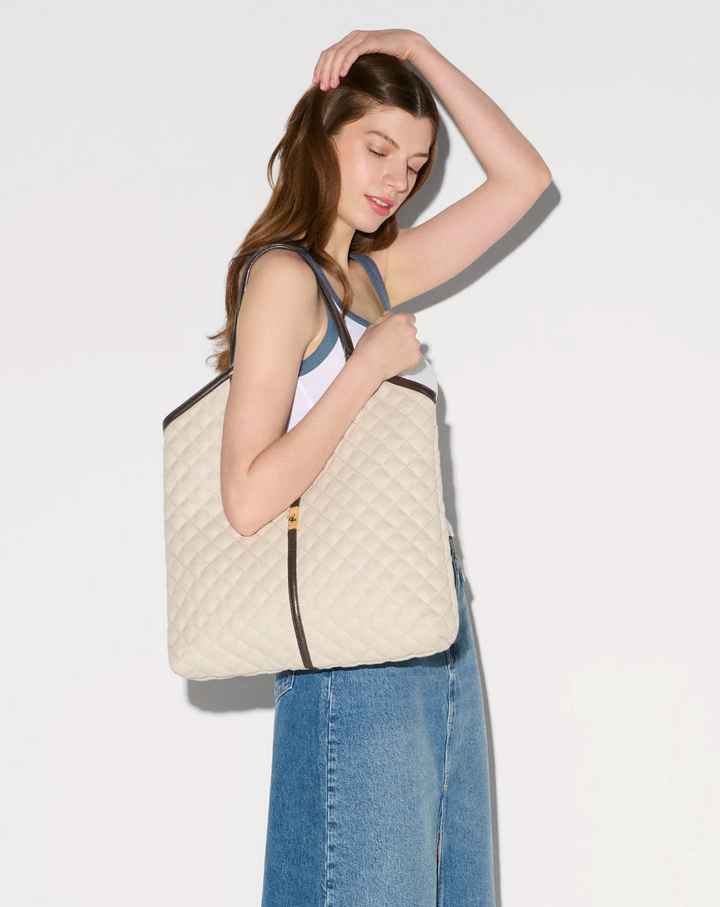 Large Astor Tote - Sandy Linen