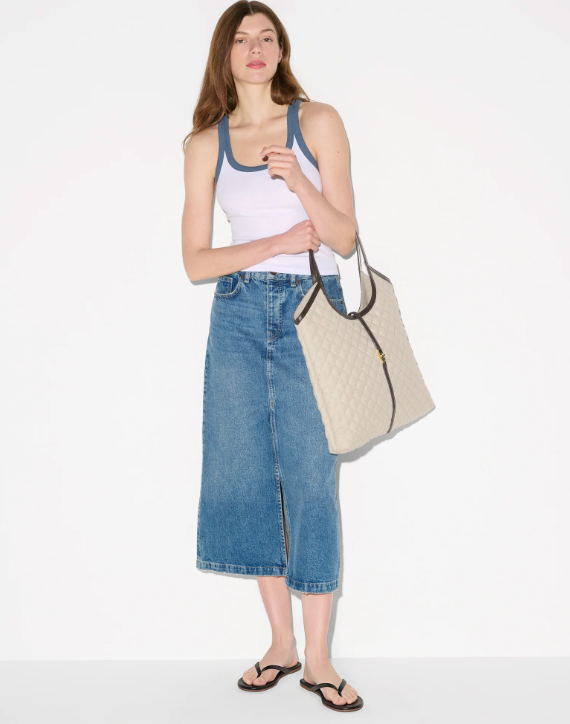 Large Astor Tote - Sandy Linen