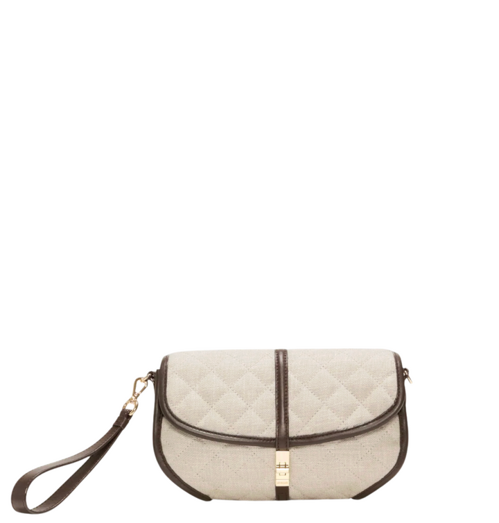 Small Astor Convertible Clutch - Sandy Linen