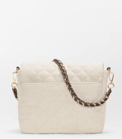 Medium Crosby Lock Crossbody - Sandy Linen