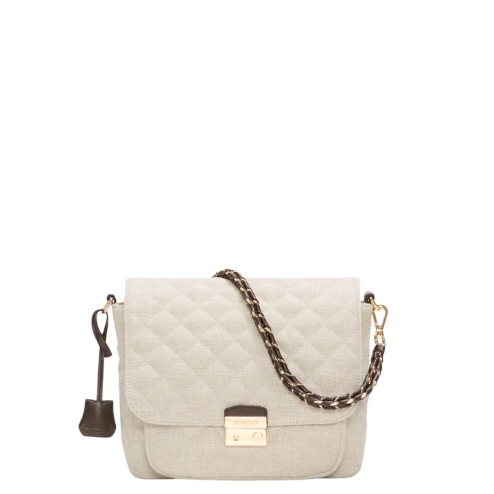 Medium Crosby Lock Crossbody - Sandy Linen