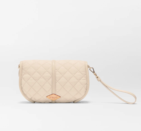 Small Astor Convertible Clutch - Buff