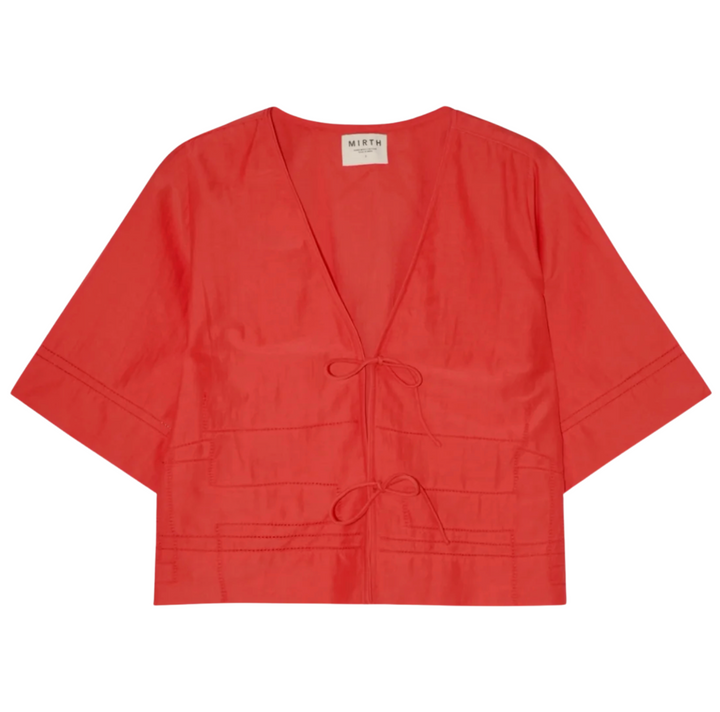 Seychelles Tie Top - Chili
