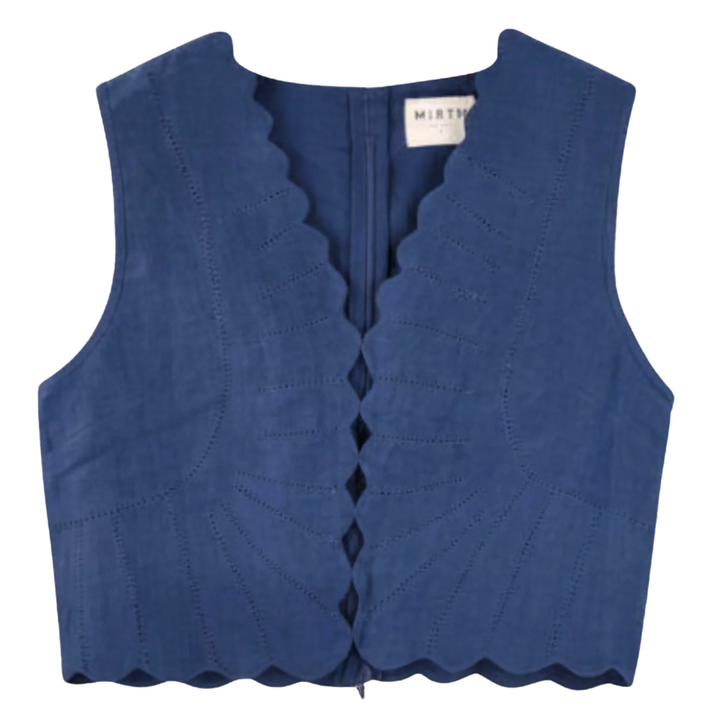 Barcelona Sunrise Top - Blueberry