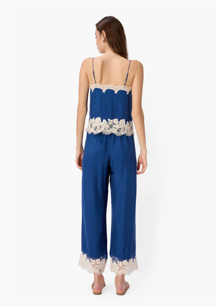 Gilda Silk Pant - Sailor