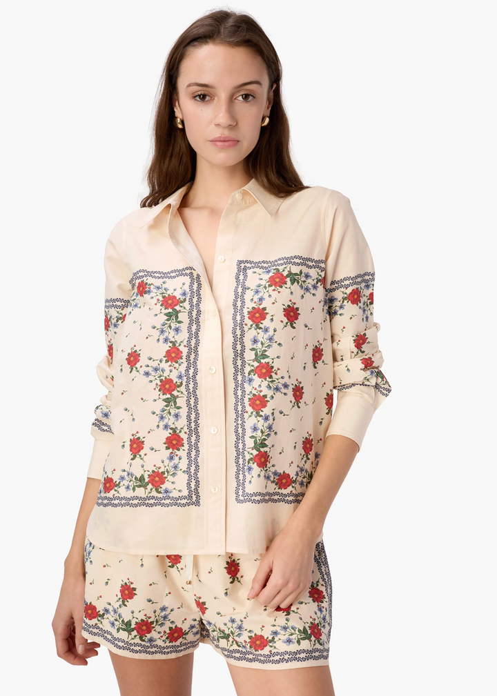 Rafella Silk Cotton Top- Bandana