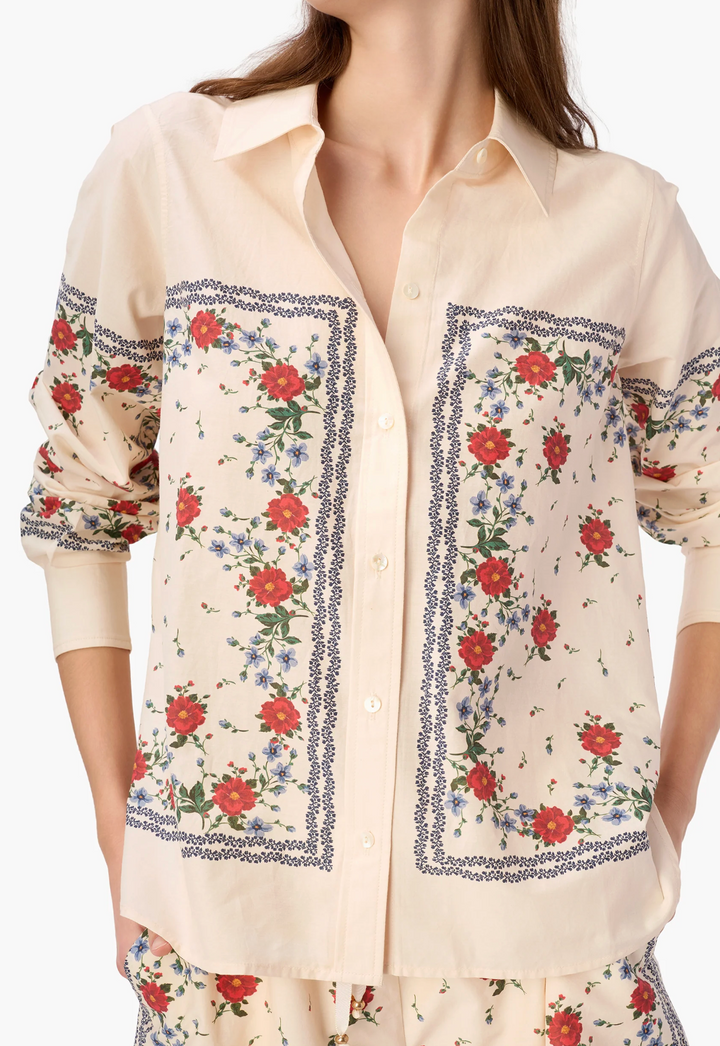Rafella Silk Cotton Top- Bandana