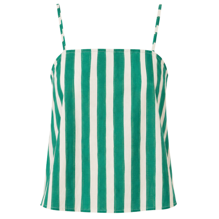 Fern Cami - Stripe Lawn