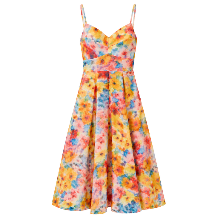 June Print Midi Dress - Blossom Mist