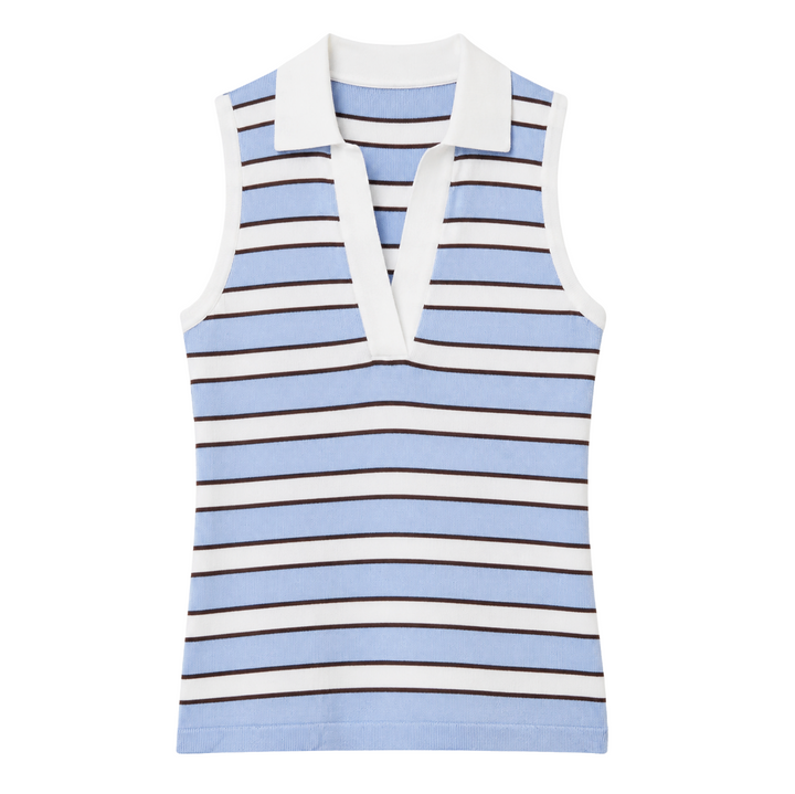 Kira Knit Sleeveless Top - Sky