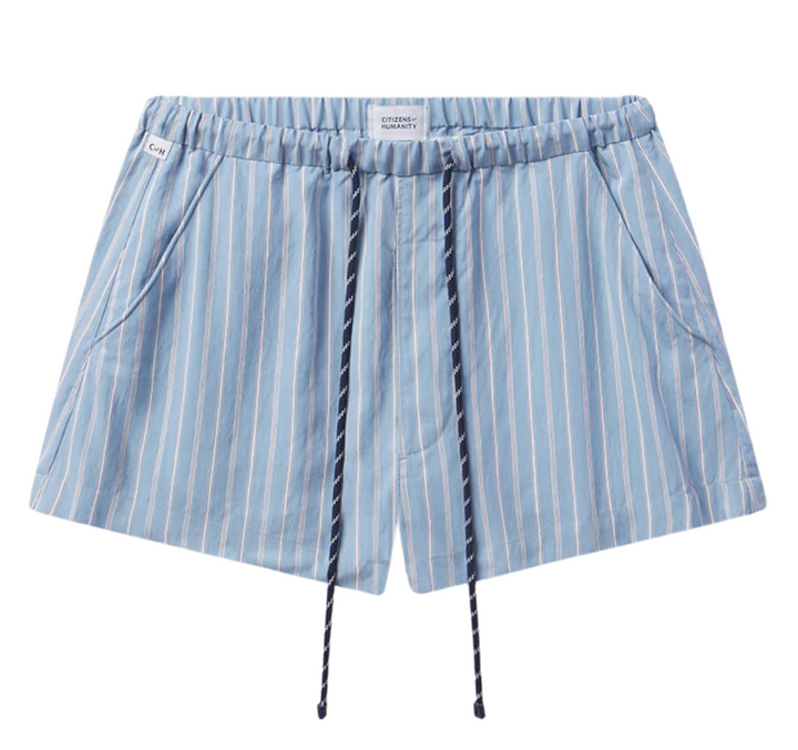 Este Drawstring Short - Capri Stripe