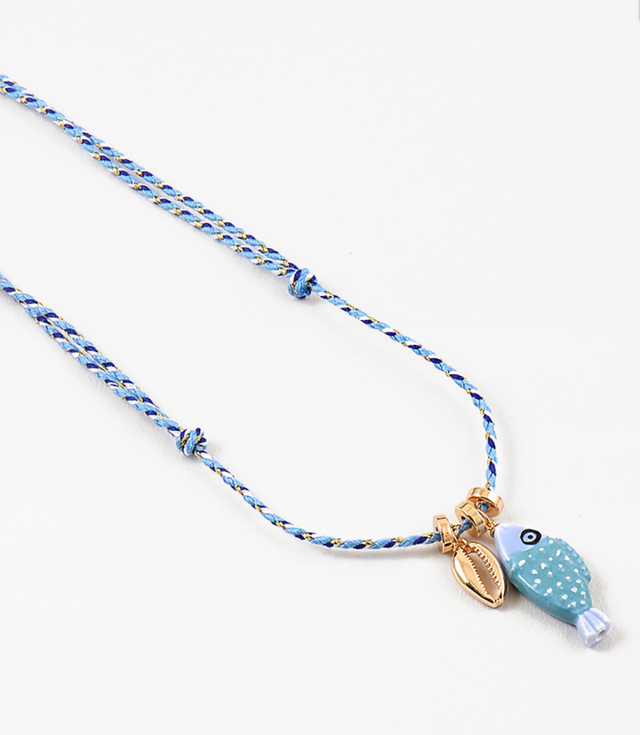 Sea Life Necklace - Blue
