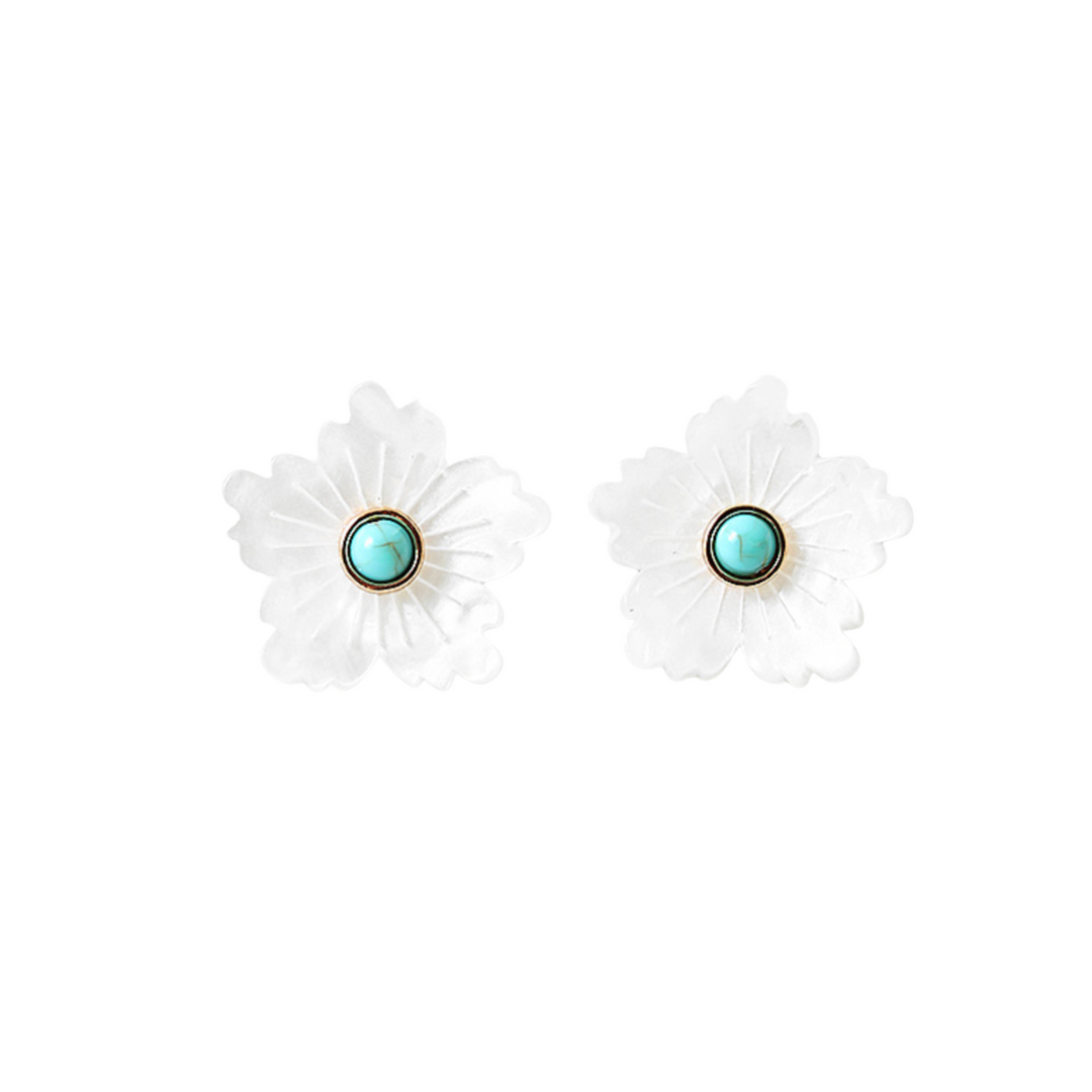 Flower Studs - Mother of Pearl