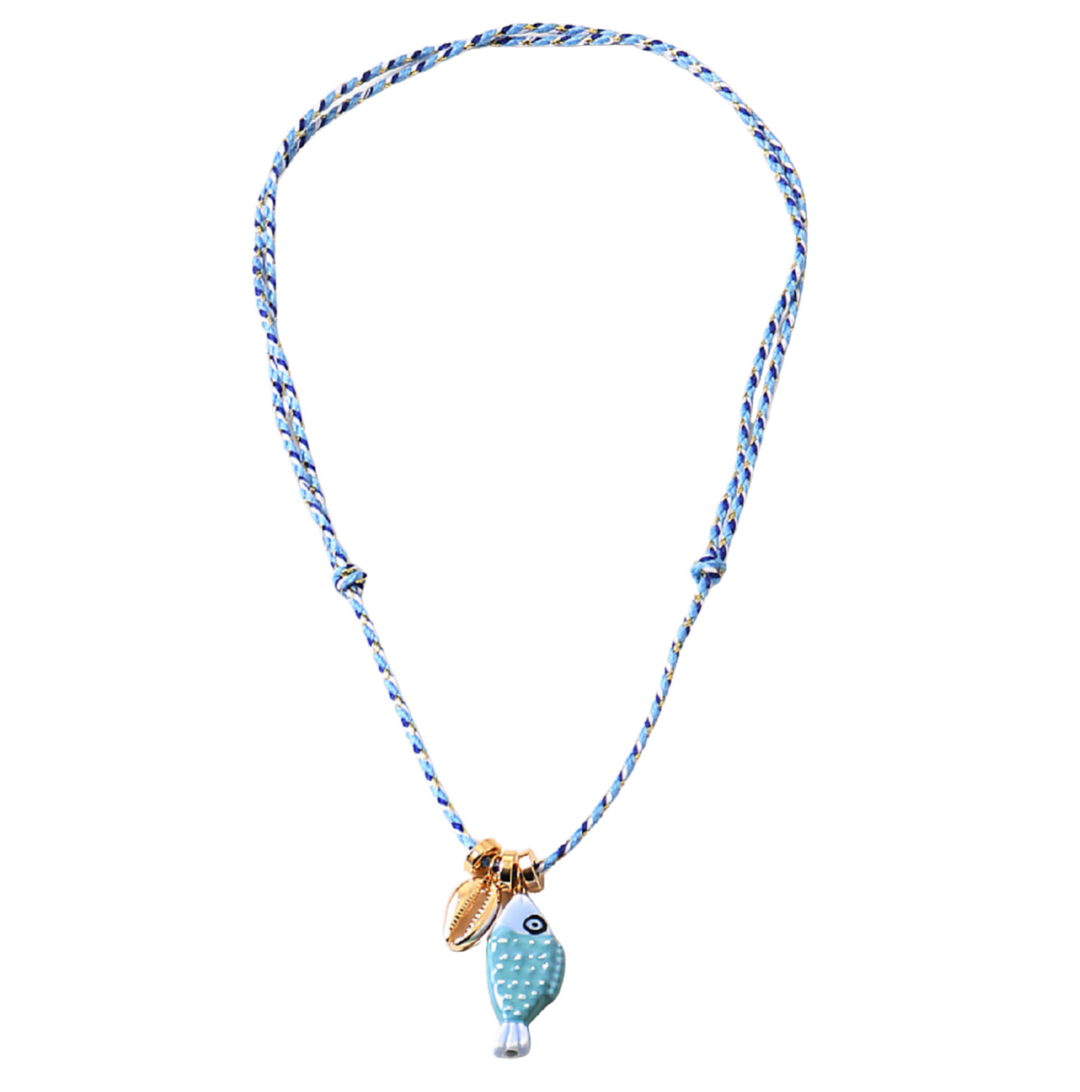 Sea Life Necklace - Blue