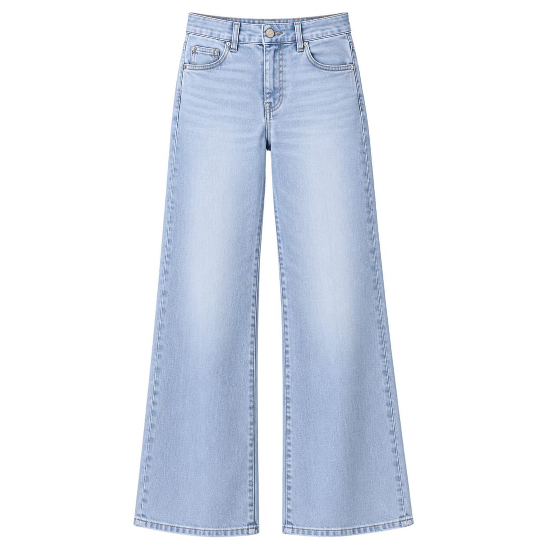 Column Jean High Rise - Powder Blue