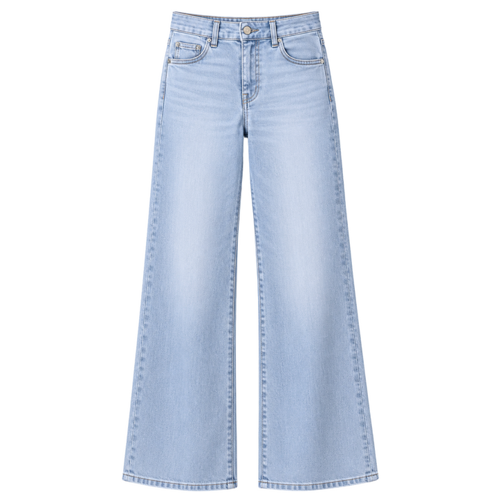 Column Jean High Rise - Powder Blue