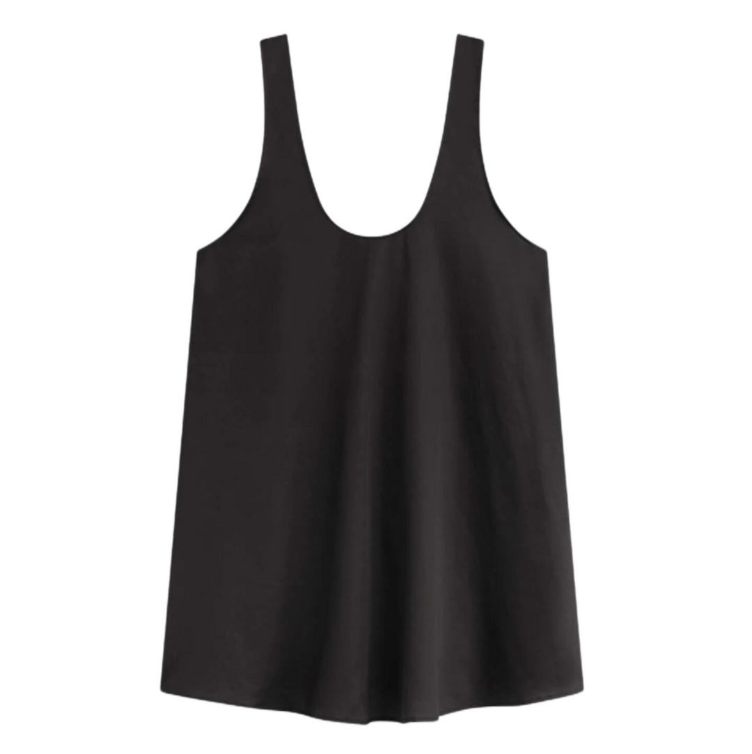 Yoko Mini Tank Dress - Black