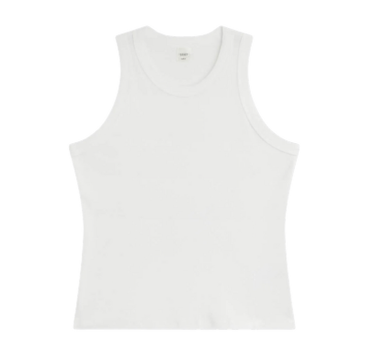 Nando High Neck Tank - White