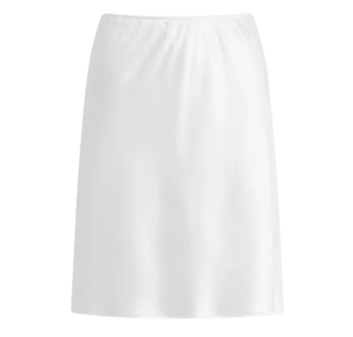 Barb Slip Skirt - Optic White