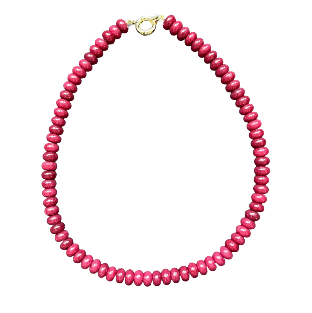 Chunky Candy Necklace - Magenta