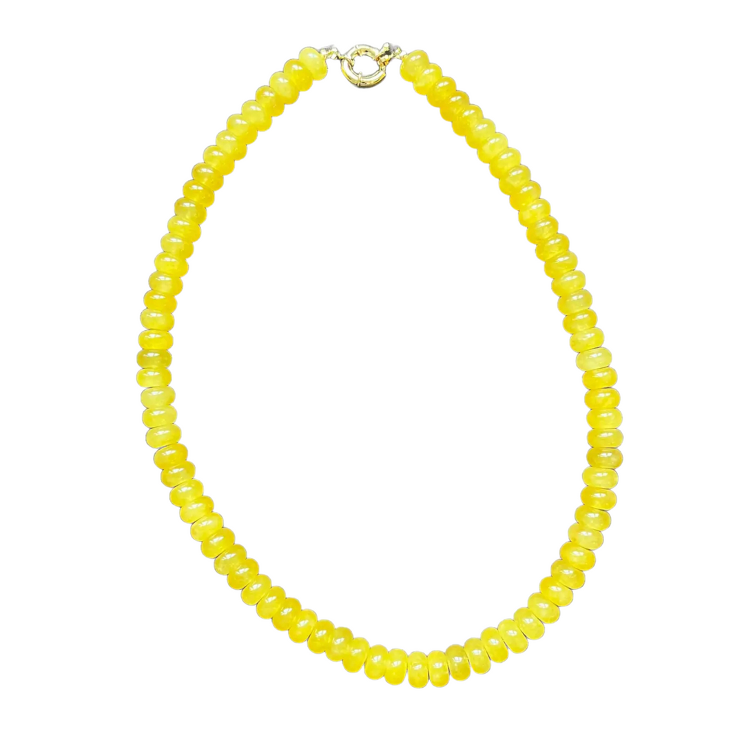 Chunky Candy Necklace - Lemon