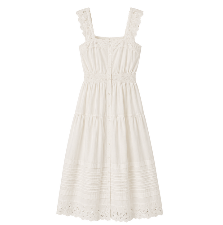 Frida Dress - Shell Schiffli