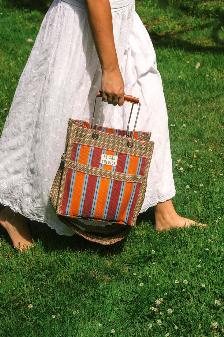Palma Metal Handle Tote - Sunrise